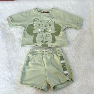 Disney Junior | Minnie Mouse 2 Piece Mint Set | 3T